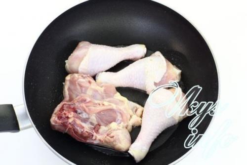 Курица жареная с пюре. Курочка жареная с картофельным пюре 04