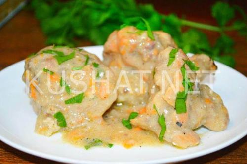 Кролик тушеный с мукой. Кролик, тушеный в сметане. Пошаговый рецепт с фото