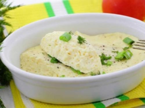 Омлет из белков с зеленью 04