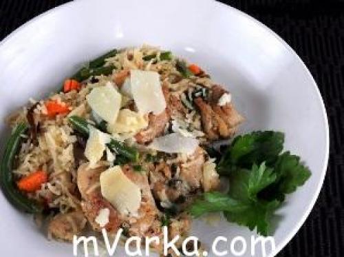 Курица с фасолью стручковой в сливках. Зелёная стручковая фасоль в сливочном соусе с курицей и сыром 11 Курица с фасолью стручковой в сливках. Зелёная стручковая фасоль в сливочном соусе с курицей и сыром 11