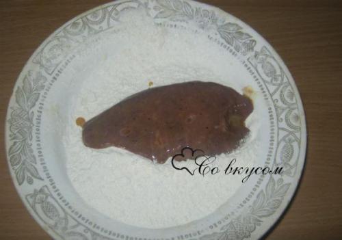 Отбивные из свиной печени