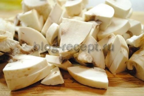 Жареная картошка с грибами. Ингредиенты: