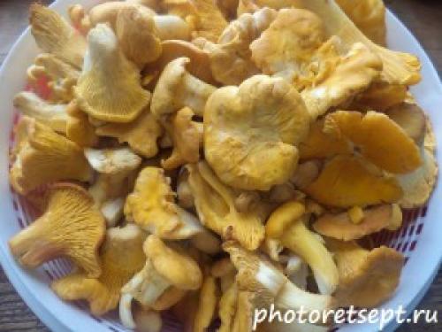 Картошка с лисичками.