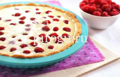 Песочное тесто с майонезом для пирога с малиной. Пирог с малиной из песочного теста с заливкой в духовке