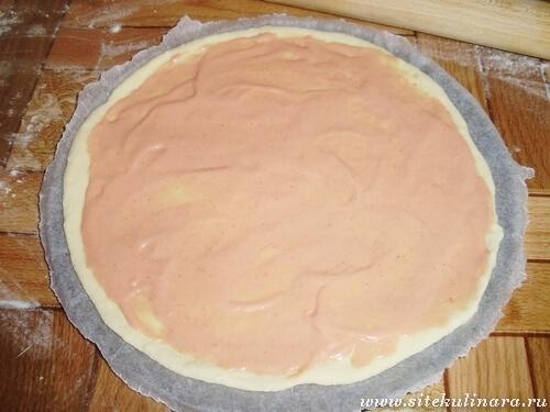 Пицца с брокколи и курицей