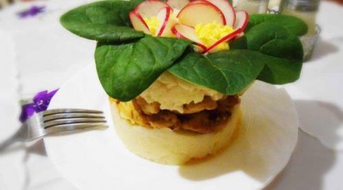 Пюре с филе курицы в духовке. Рецепт картофельного пюре с курицей