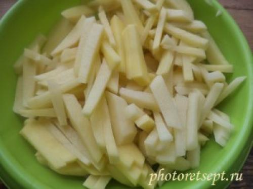 Картошка с лисичками.