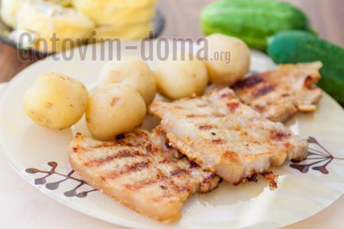 Свиной антрекот на электрогриле. Свинина на электрогриле, рецепт с фото