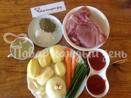 Картошка с мясом в Русской печи. Свинина с картошкой из Русской печи 13 Картошка с мясом в Русской печи. Свинина с картошкой из Русской печи 13