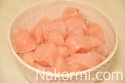 Маринованный куриный шашлык на сковороде. Ингредиенты