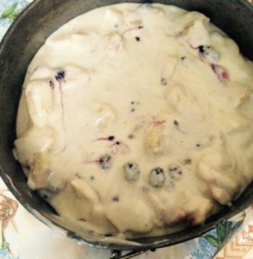 Шарлотка с ежевикой и яблоками. Пирог с ежевикой и яблоками