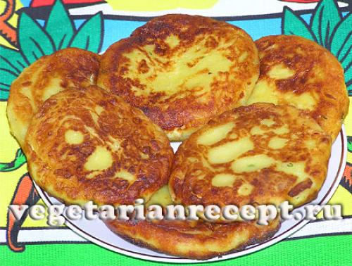 Вегетарианские зразы с грибами. Картофельные зразы с сыром