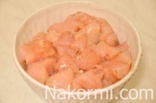 Маринованный куриный шашлык на сковороде. Ингредиенты