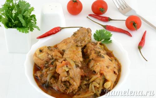 Чахохбили из курицы с перцем болгарским. Чахохбили с картофелем 32 Чахохбили из курицы с перцем болгарским. Чахохбили с картофелем 32