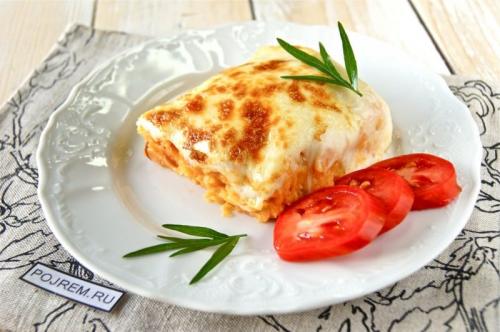 Запіканка з картоплі і сосисок. Рецепт: