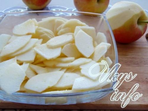 Шарлотка с заливкой из сметаны. Яблочный пирог со сметанной заливкой 05 Шарлотка с заливкой из сметаны. Яблочный пирог со сметанной заливкой 05