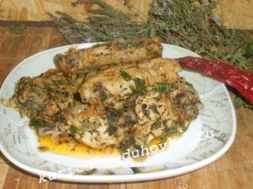 Как приготовить чахохбили из курицы в духовке. Чахохбили из курицы
