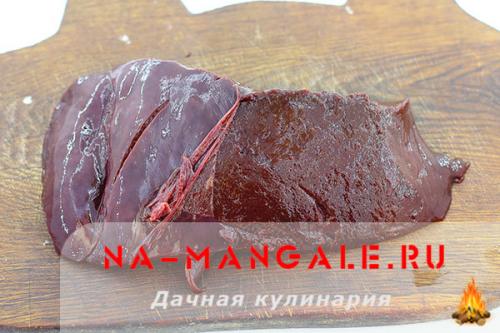 Стейк из свиной печени. Ингредиенты: