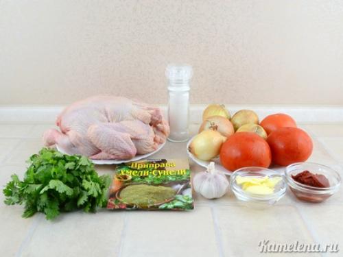 Чахохбили из курицы с перцем болгарским. Чахохбили с картофелем 20 Чахохбили из курицы с перцем болгарским. Чахохбили с картофелем 20