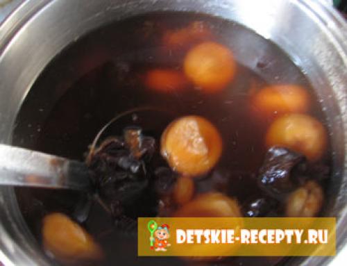Компот для ребенка из кураги. Компот для ребенка из изюма, кураги и чернослива —, как варить