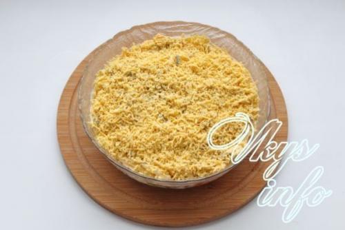 Салат с грибами и ветчиной и болгарским перцем. Вкусный, изысканный салат с ветчиной, жареными грибами, сыром и болгарским перцем - рецепт с фото приготовления праздничного блюда Мужской каприз 11