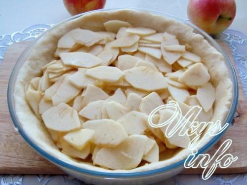 Шарлотка с заливкой из сметаны. Яблочный пирог со сметанной заливкой 08 Шарлотка с заливкой из сметаны. Яблочный пирог со сметанной заливкой 08