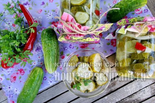Салат из огурцов с кориандром на зиму. Латгальский салат из огурцов с луком на зиму