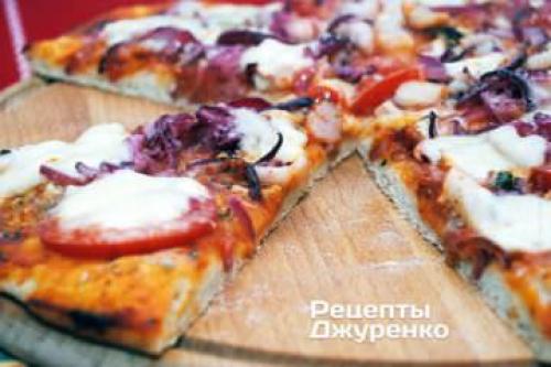 Пицца с креветками и сливочным соусом. Тесто для пиццы 10 Пицца с креветками и сливочным соусом. Тесто для пиццы 10