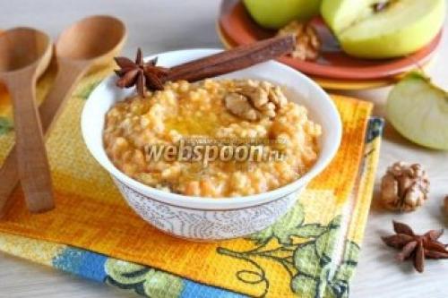 Пшеничная каша с яблоками рецепт. Пшеничная каша с томлеными яблоками 07 Пшеничная каша с яблоками рецепт. Пшеничная каша с томлеными яблоками 07