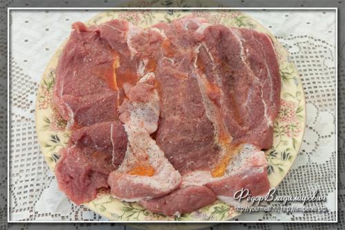 Мясо с вялеными помидорами рецепт.