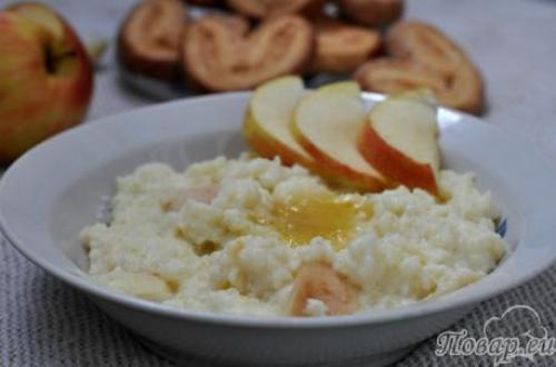 Пшеничная каша с яблоками рецепт. Пшеничная каша с томлеными яблоками 05 Пшеничная каша с яблоками рецепт. Пшеничная каша с томлеными яблоками 05