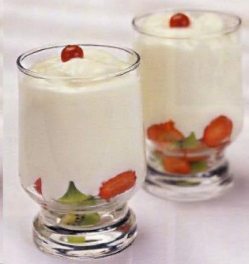 Йогурт из кефира и варенья. Домашний йогурт