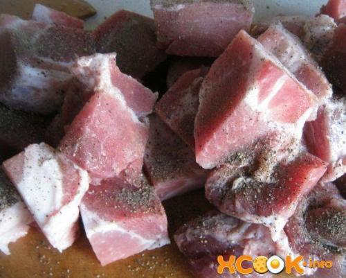 Шашлык в духовке на сковороде из свинины. Шашлык с луком на сковороде из свинины –, как пожарить с уксусом, пошаговый рецепт с фото 03 Шашлык в духовке на сковороде из свинины. Шашлык с луком на сковороде из свинины –, как пожарить с уксусом, пошаговый рецепт с фото 03