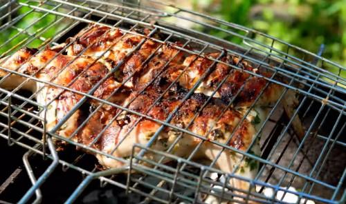 Шашлык на сковороде из курицы. Куриный шашлык на сковороде