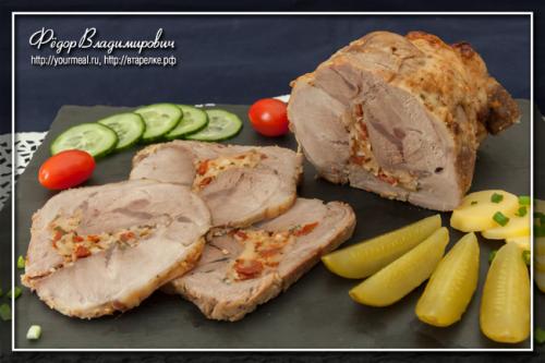 Мясо с вялеными помидорами рецепт.