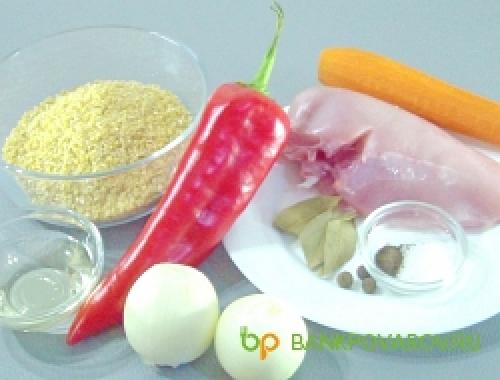 Пшеничная каша с курицей рецепт. Пшеничная каша с курицей в горшочке