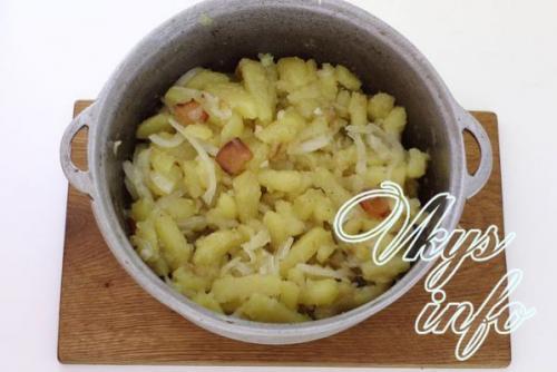 Можно ли картошку жарить в казане. Жареная картошка со шкварками 06 Можно ли картошку жарить в казане. Жареная картошка со шкварками 06