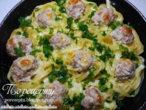 Паста с фаршем индейки и сливками. Паста с индейкой в сливочном соусе: как готовить спагетти