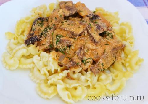 Сердце говяжье в сметанном соусе. #1 kissora