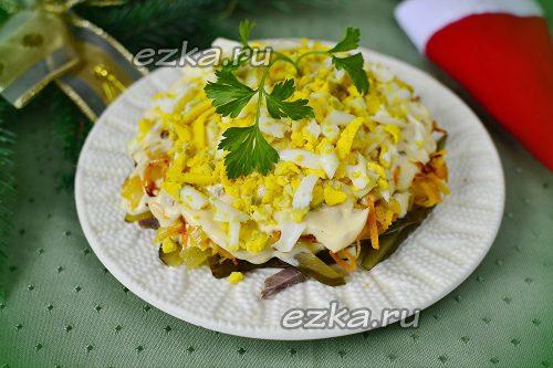 Салат из свиного сердца с соленым огурцом. Слоёный салат из свиного сердца с солеными огурцами