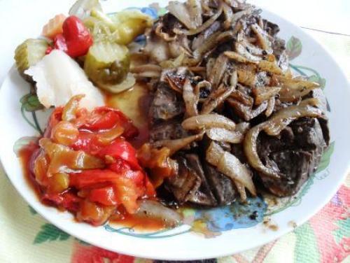 Жаркое из говяжьего сердца