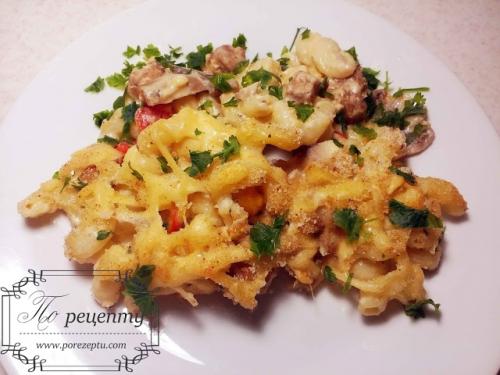 Паста с индейкой и сыром. Итальянская паста с индейкой в сливочном соусе