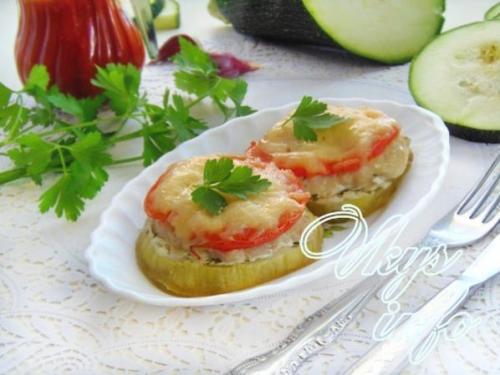 Кабачки в духовке фаршированные индейкой. 26 Кабачки в духовке фаршированные индейкой. 26
