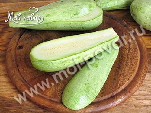 Кабачки в духовке фаршированные индейкой. 01 Кабачки в духовке фаршированные индейкой. 01