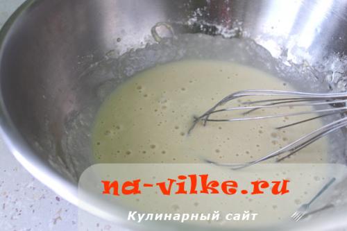 Заварное тесто на пирожки на сковородке.