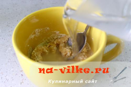 Заварное тесто на пирожки на сковородке.