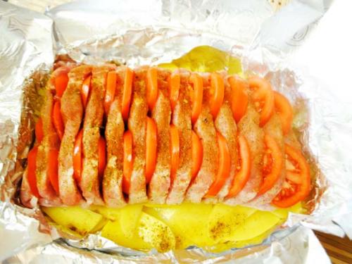 Сочная свинина с картошкой в духовке. Свинина – гармошка, запеченная в духовке с овощами