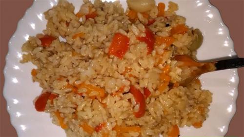 Бурый рис в духовке с овощами. Бурый рис с овощами – вкусно и полезно