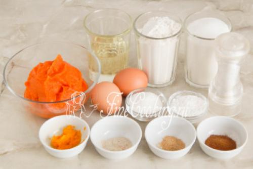 Кексы для детей с тыквой. Тыквенный кекс 06