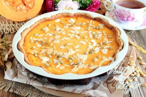 Пирог из тыквенного пюре. Рецепт 4: американский тыквенный пирог с семечками